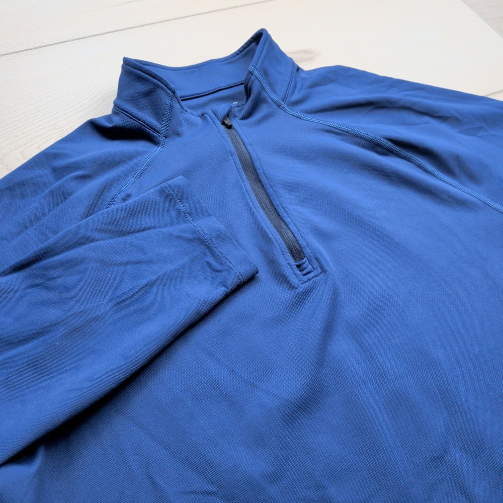 Rhone Session Quarter Zip Mens M Navy Blue Pullover Performance Shirt 100895